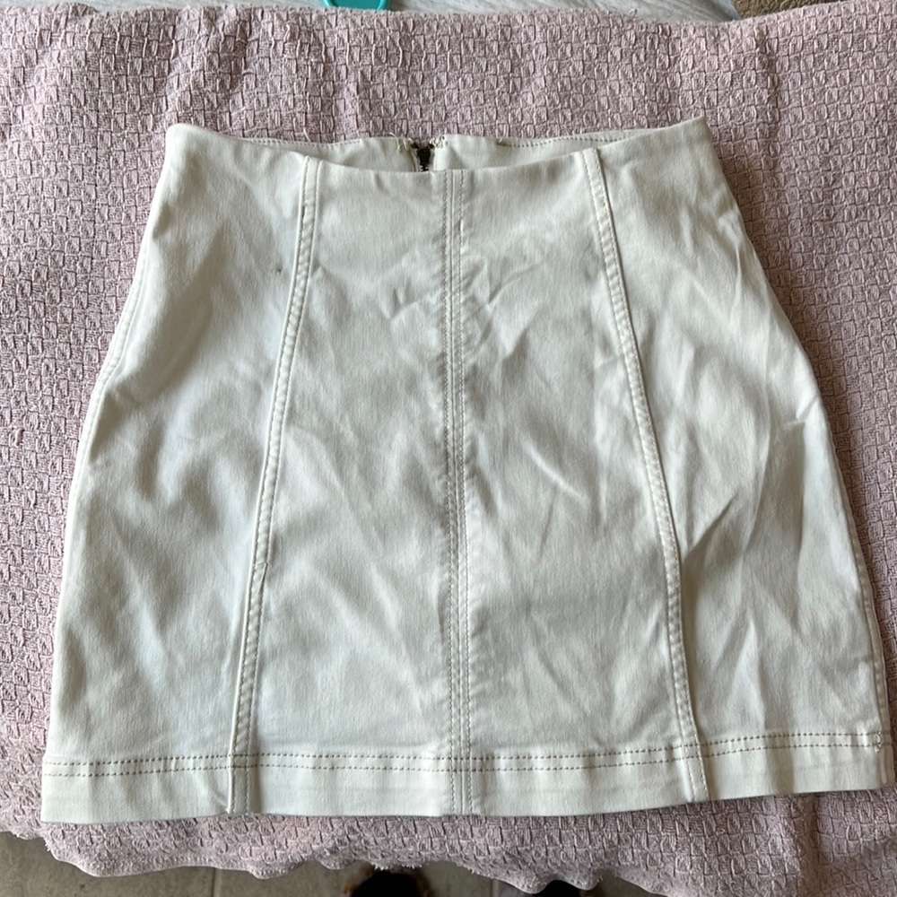 Free People White Skirt